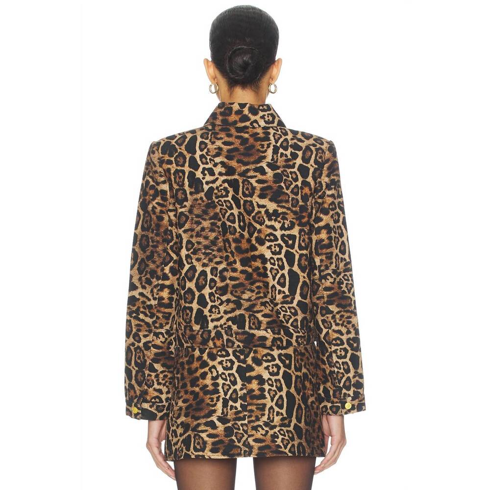 NEW L'AGENCE nyx crop jacket in beige - Picture 3 of 5